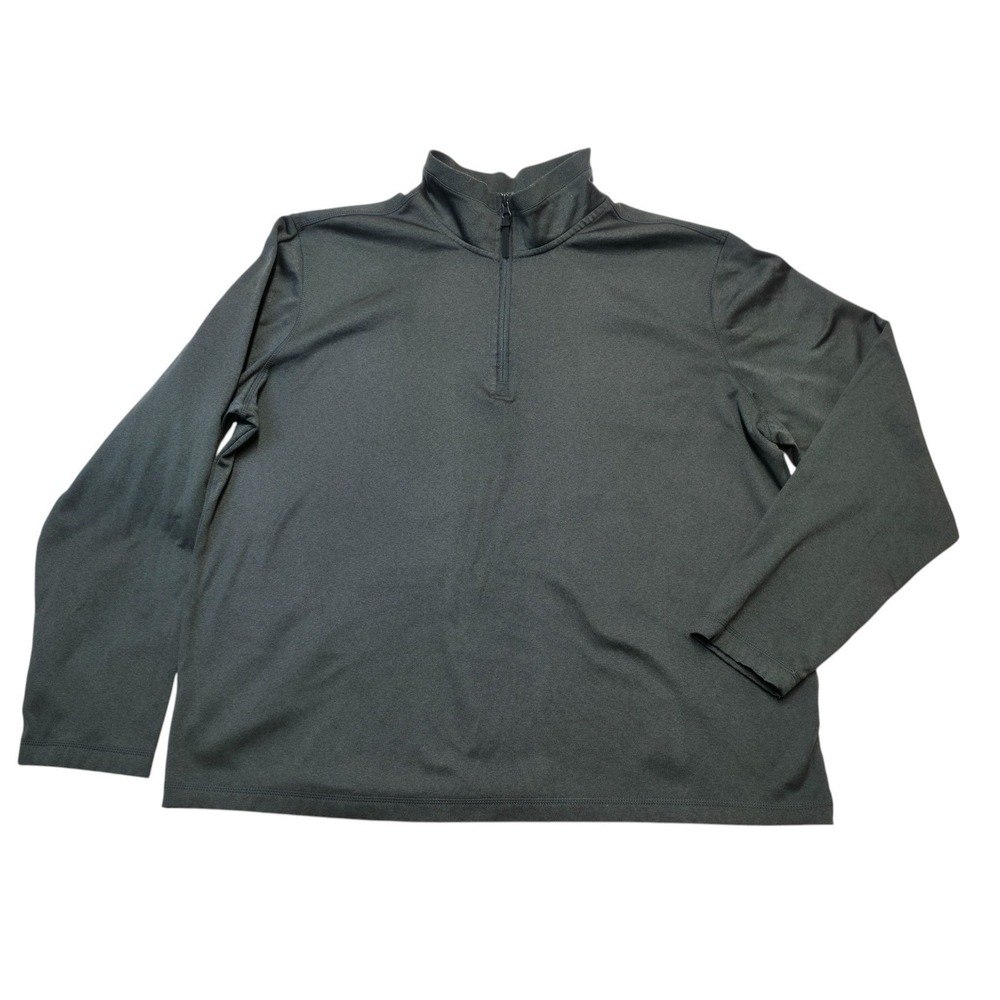 Mens Quarter Zip Pullover Charcoal Gray Fleece XL Gorpcore Athleisure Outdoor
